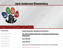 Tablet Screenshot of jackandersonelem.com